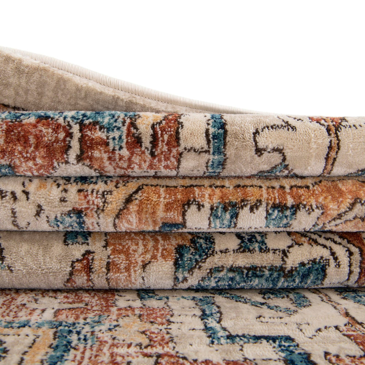 Copenhagen Dahlia Collection Area Rug -  Bispebjerg Rectangle Beige  lifestyle 14