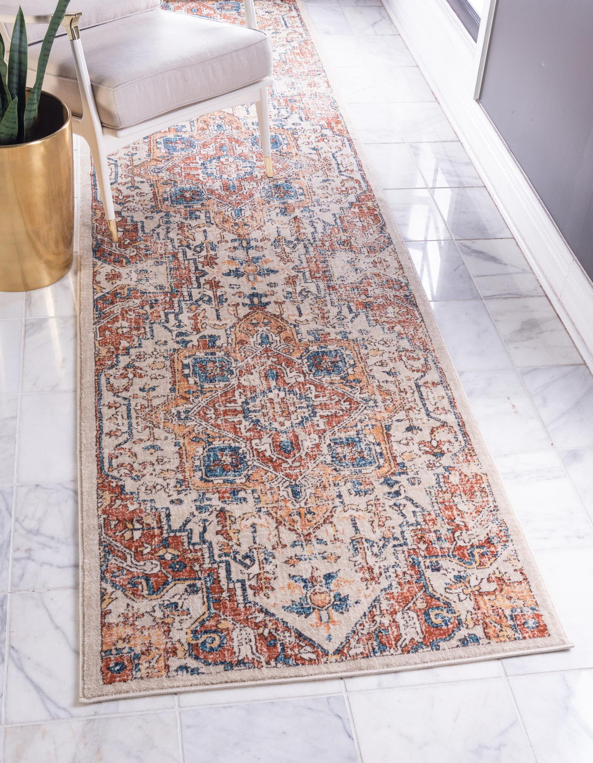 Copenhagen Dahlia Collection Area Rug -  Bispebjerg Runner Beige  lifestyle 19