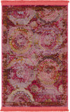 Caribbean Breeze Collection Area Rug -  Lucia Rectangle Pink  lifestyle 5