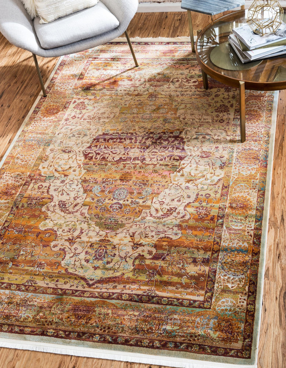 Caribbean Breeze Collection Area Rug -  Oracabessa Rectangle Cream  lifestyle 2