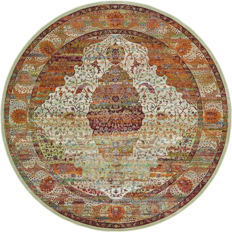 Caribbean Breeze Collection Area Rug -  Oracabessa Round Cream  lifestyle 6