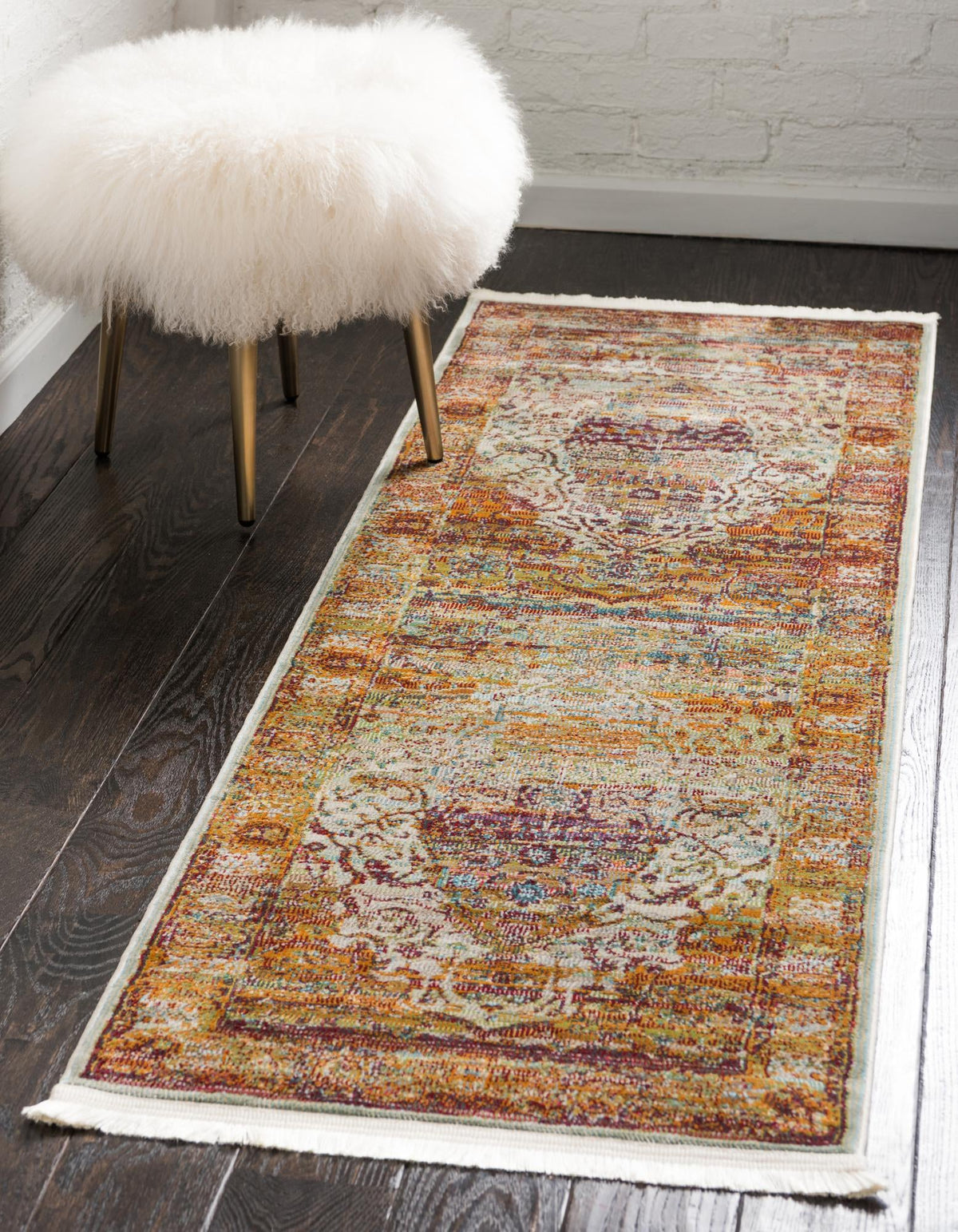 Caribbean Breeze Collection Area Rug -  Oracabessa Runner Cream  lifestyle 9