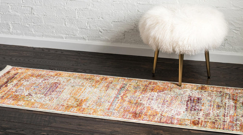 Caribbean Breeze Collection Area Rug -  Oracabessa Runner Cream  lifestyle 11