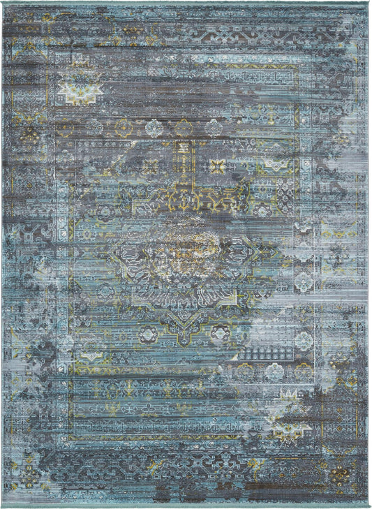 Caribbean Breeze Collection Area Rug -  Martinique Rectangle Turquoise Main