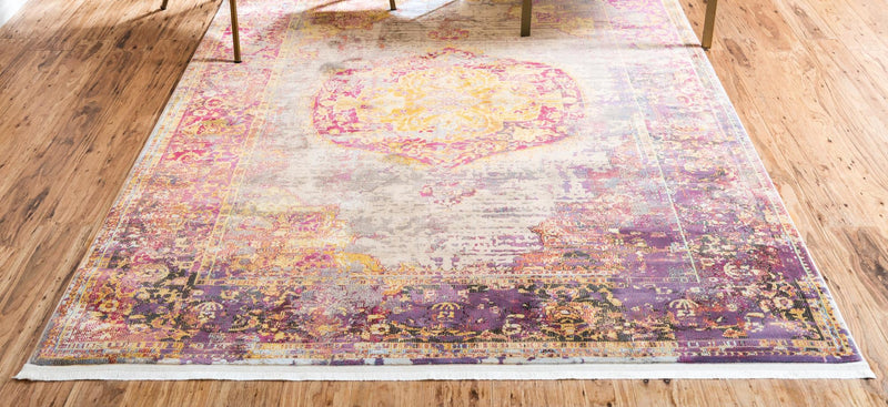 Caribbean Breeze Collection Area Rug -  Palm Rectangle Multi  lifestyle 5
