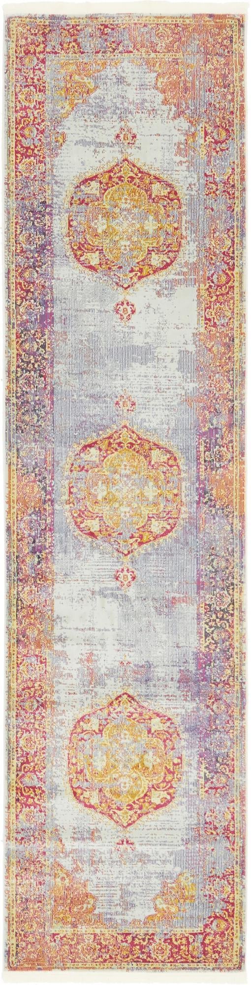 Caribbean Breeze Collection Area Rug -  Palm Runner Multi  lifestyle 7