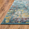 Caribbean Breeze Collection Area Rug -  Quantic Rectangle Blue  lifestyle 5