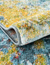 Caribbean Breeze Collection Area Rug -  Quantic Rectangle Blue  lifestyle 7