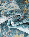 Caribbean Breeze Collection Area Rug -  Quantic Rectangle Blue  lifestyle 9