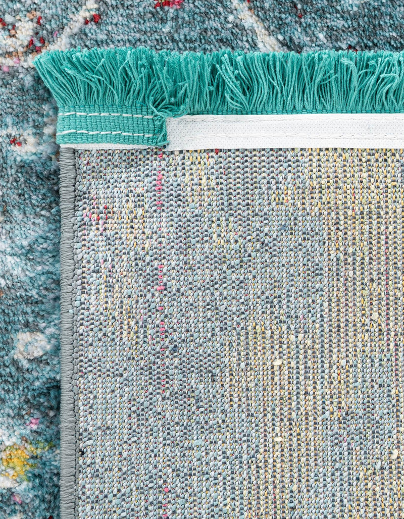 Caribbean Breeze Collection Area Rug -  Quantic Rectangle Blue  lifestyle 10