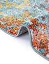 Caribbean Breeze Collection Area Rug -  Quantic Rectangle Blue  lifestyle 11