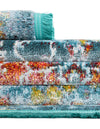 Caribbean Breeze Collection Area Rug -  Quantic Rectangle Blue  lifestyle 15