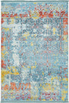 Caribbean Breeze Collection Area Rug -  Quantic Rectangle Blue  lifestyle 2
