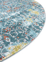 Caribbean Breeze Collection Area Rug -  Quantic Round Blue  lifestyle 26