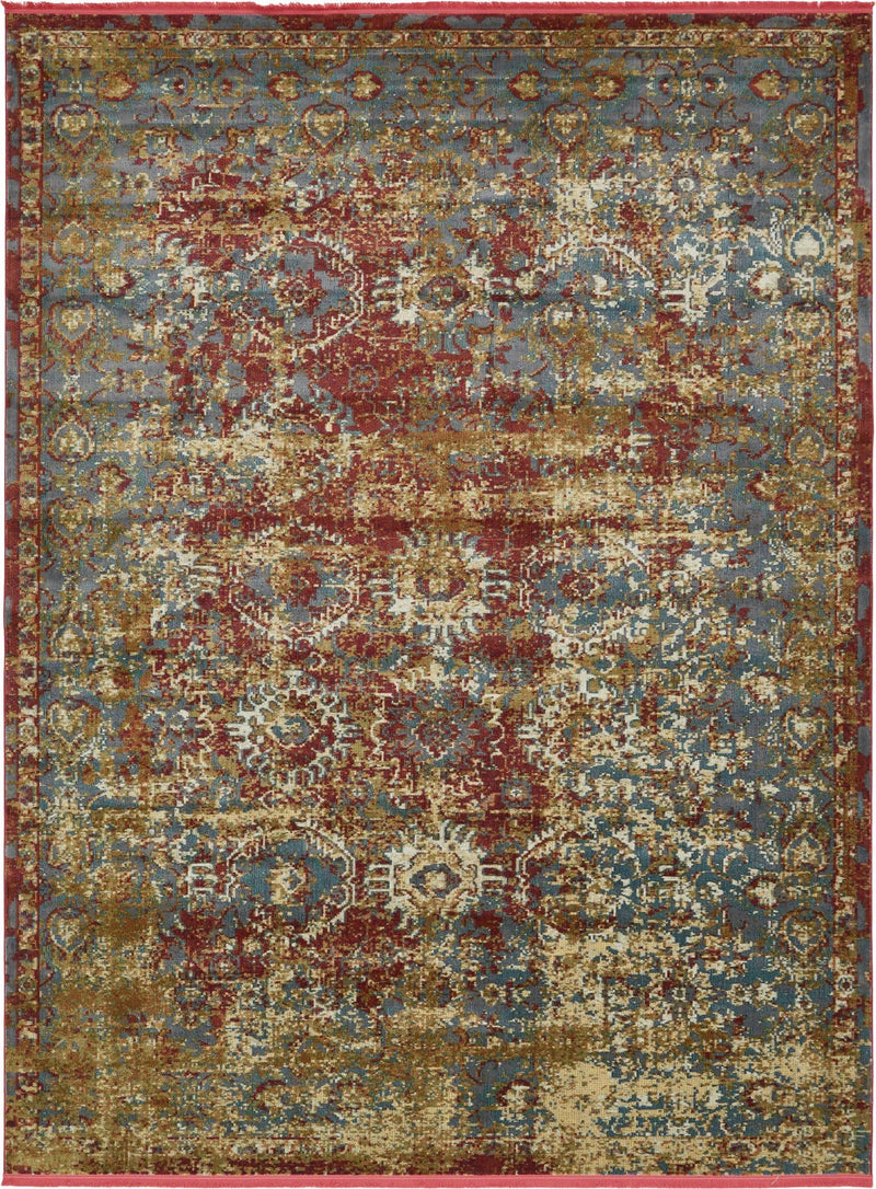 Caribbean Breeze Collection Area Rug -  Tobago Rectangle Red Main