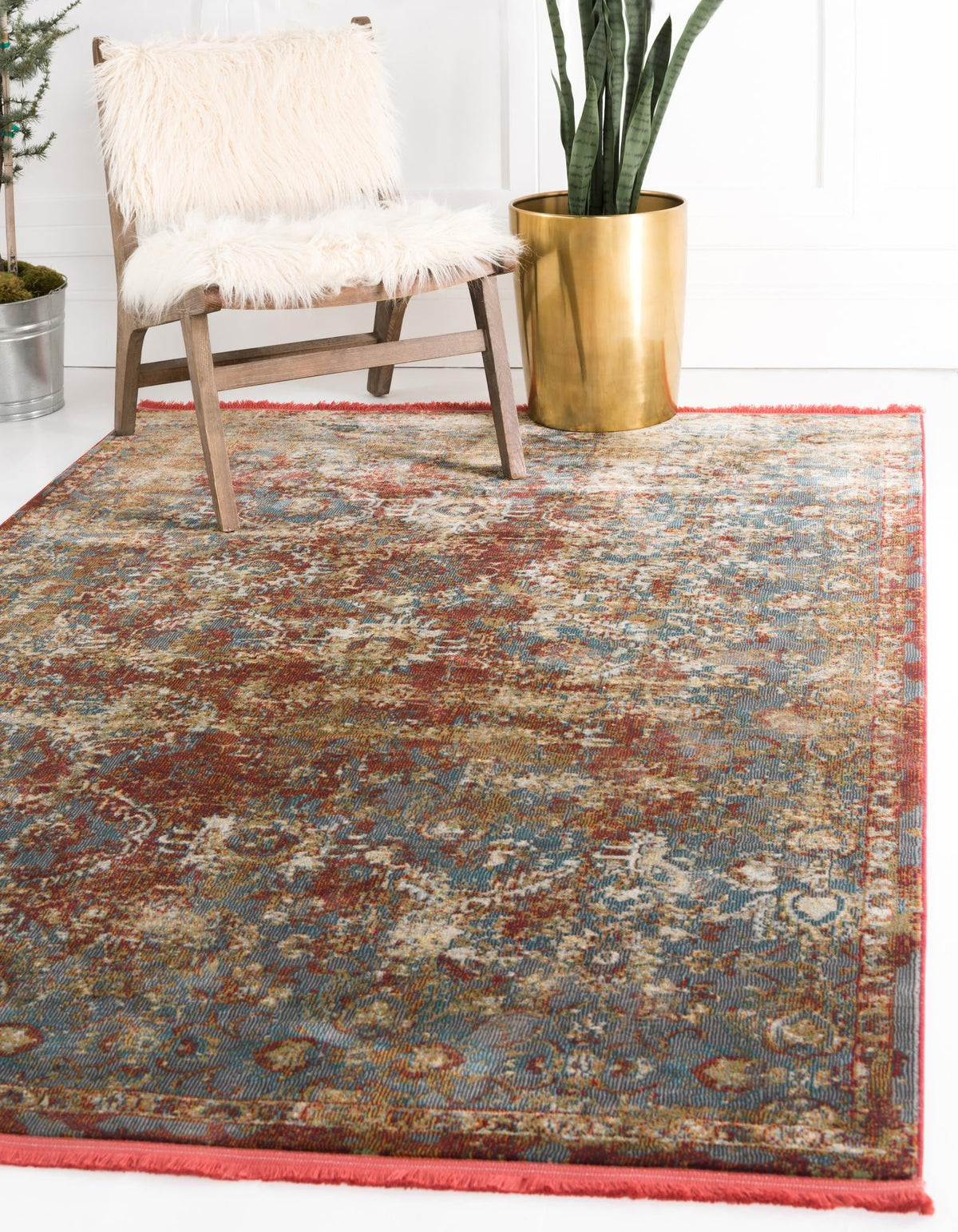 Caribbean Breeze Collection Area Rug -  Tobago Rectangle Red  lifestyle 2