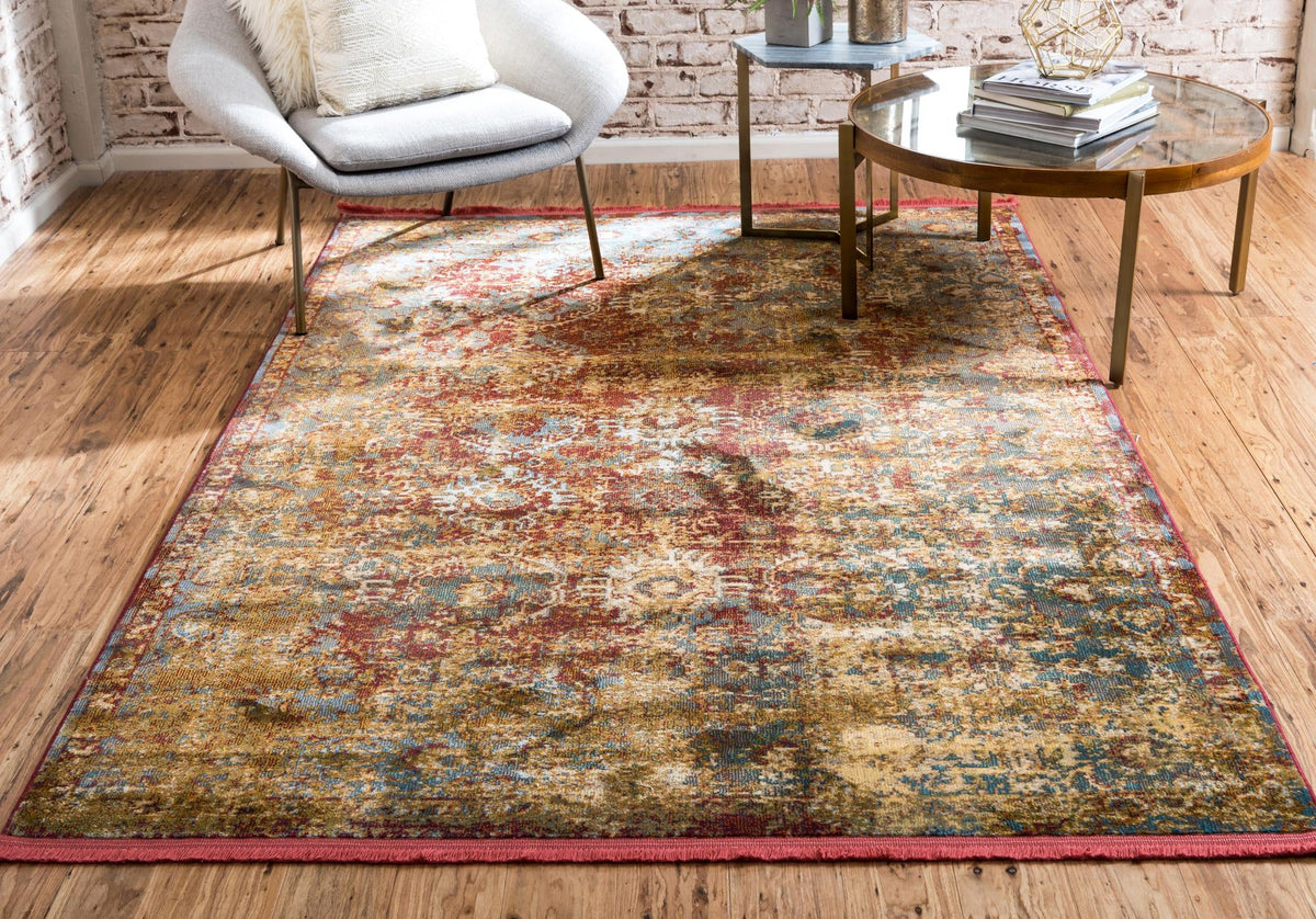 Caribbean Breeze Collection Area Rug -  Tobago Rectangle Red  lifestyle 5