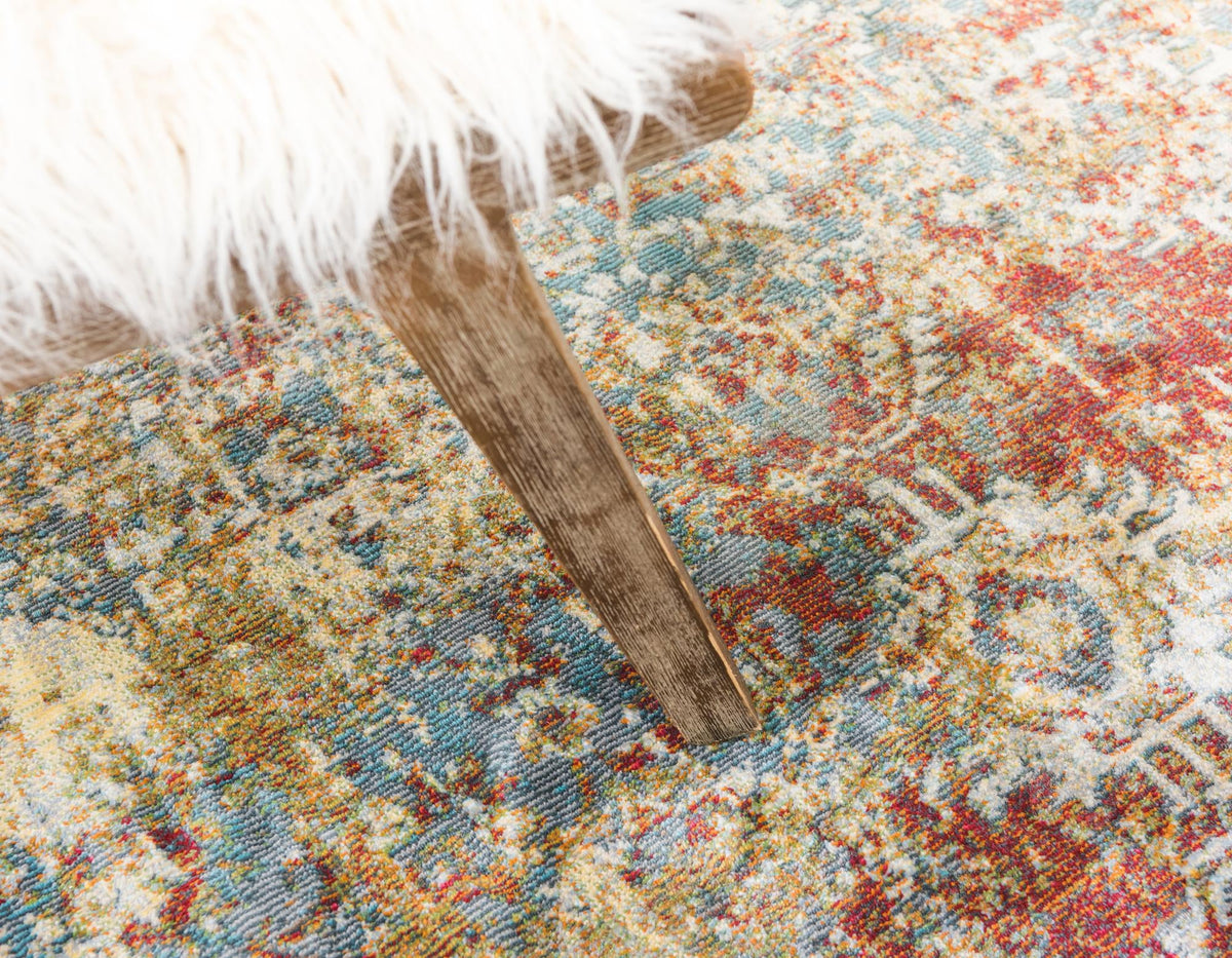 Caribbean Breeze Collection Area Rug -  Tobago Rectangle Red  lifestyle 6