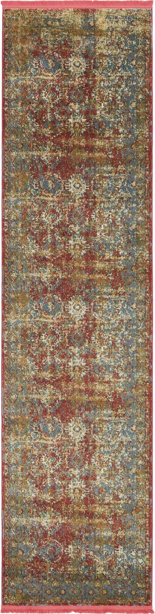 Caribbean Breeze Collection Area Rug -  Tobago Runner Red  lifestyle 12