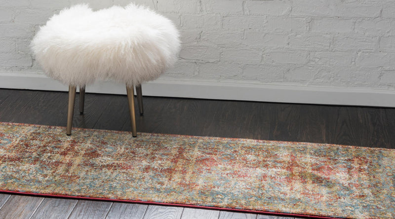 Caribbean Breeze Collection Area Rug -  Tobago Runner Red  lifestyle 14