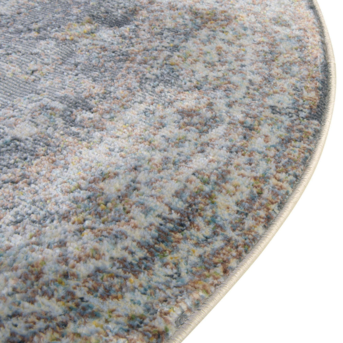 Caribbean Breeze Collection Area Rug -  Utila Round Fume Gray  lifestyle 47