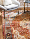 Caribbean Breeze Collection Area Rug -  Vieques Rectangle Rust Red  lifestyle 8