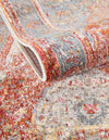 Caribbean Breeze Collection Area Rug -  Vieques Rectangle Rust Red  lifestyle 18