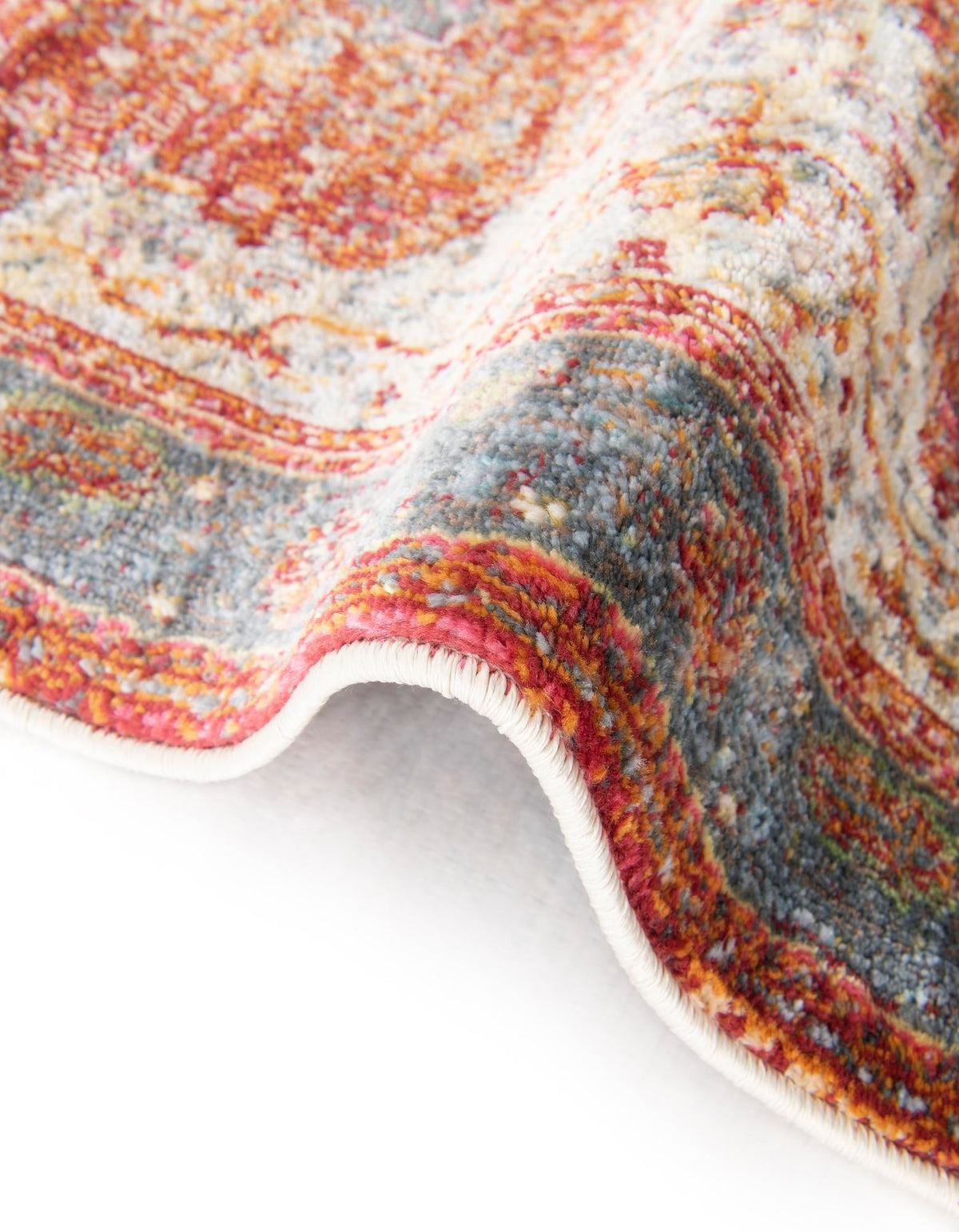 Caribbean Breeze Collection Area Rug -  Vieques Rectangle Rust Red  lifestyle 22