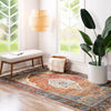 Caribbean Breeze Collection Area Rug -  Vieques Rectangle Rust Red  lifestyle 28