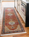 Caribbean Breeze Collection Area Rug -  Vieques Runner Rust Red  lifestyle 65