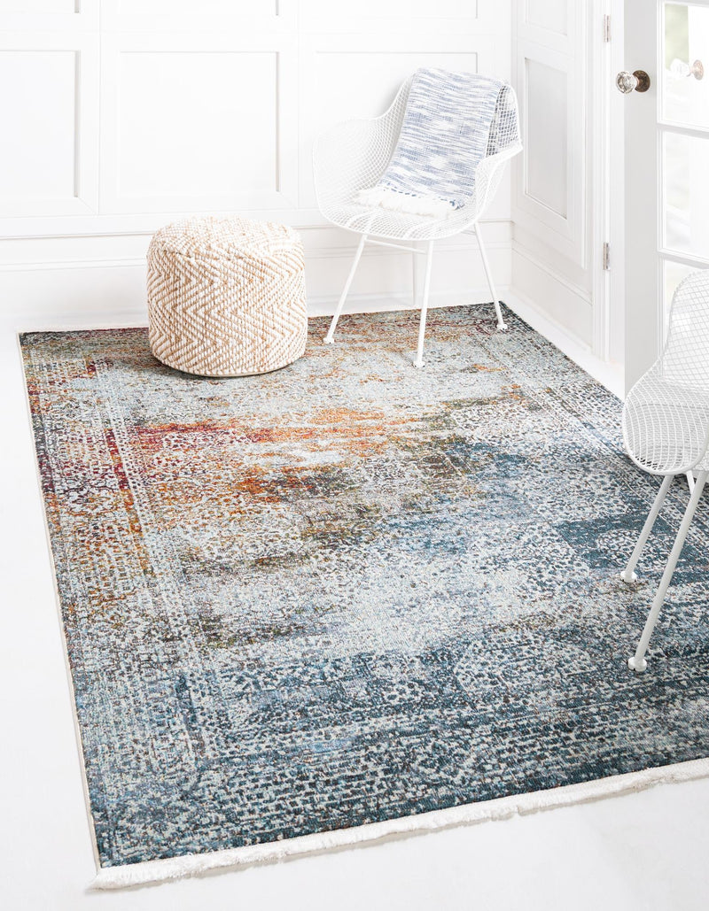 Caribbean Breeze Collection Area Rug -  Yucatan Rectangle Multi  lifestyle 2