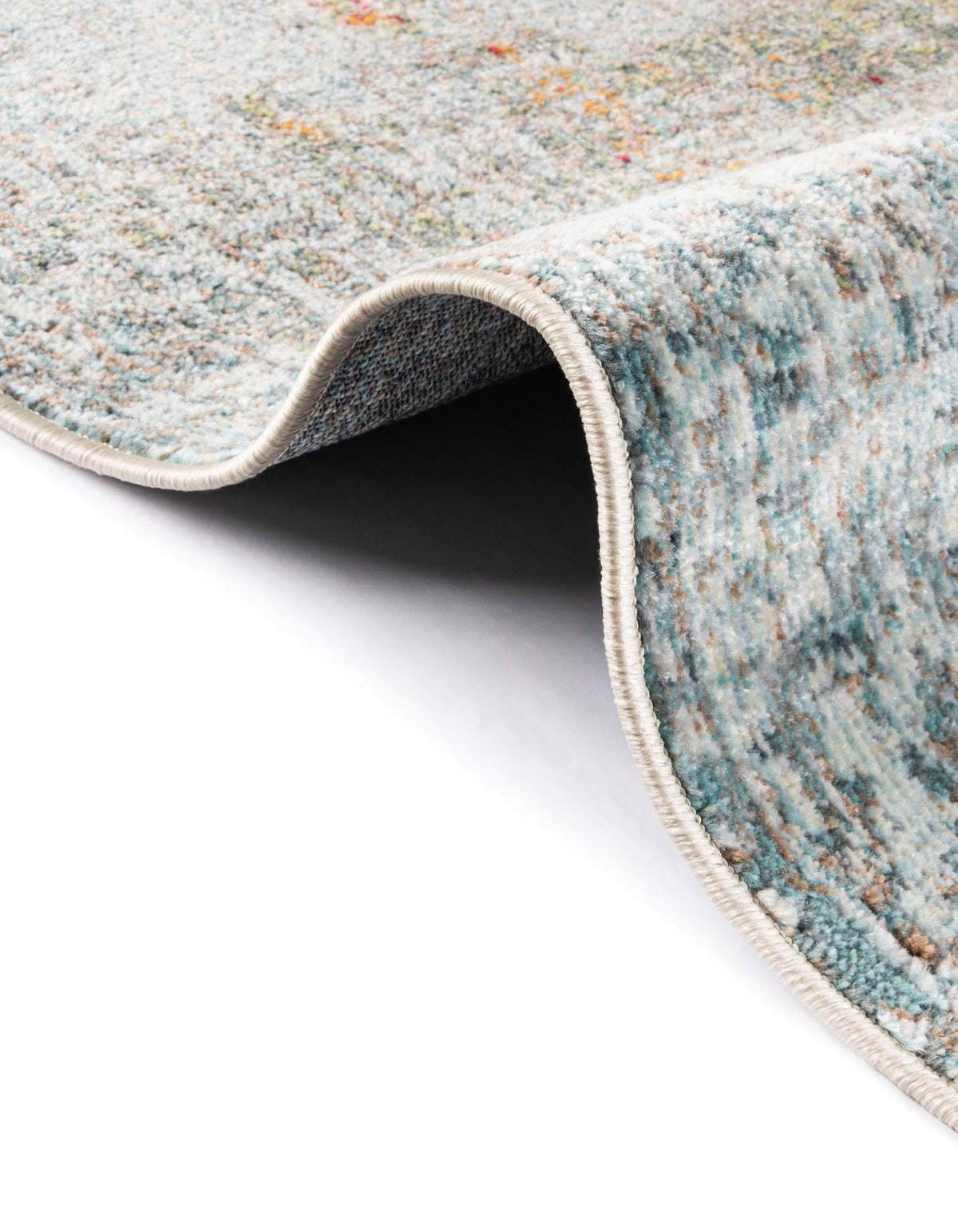 Caribbean Breeze Collection Area Rug -  Yucatan Round Multi  lifestyle 38