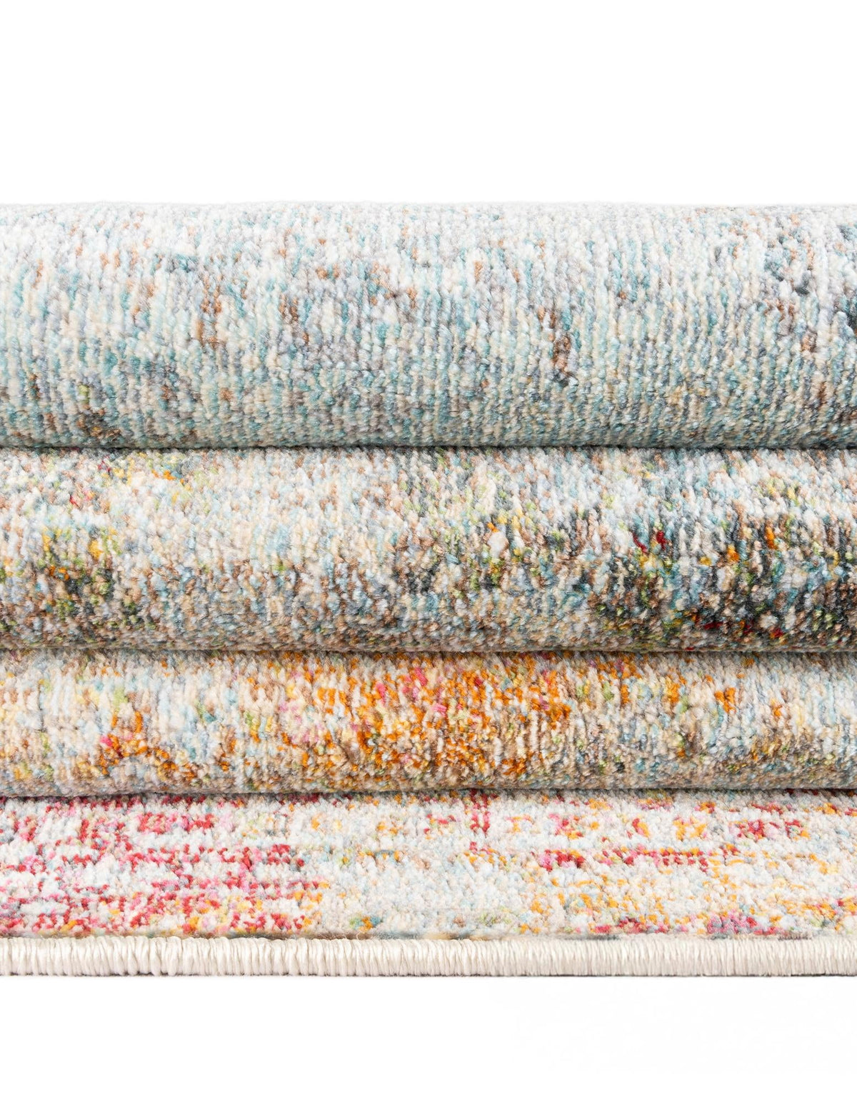 Caribbean Breeze Collection Area Rug -  Yucatan Round Multi  lifestyle 43