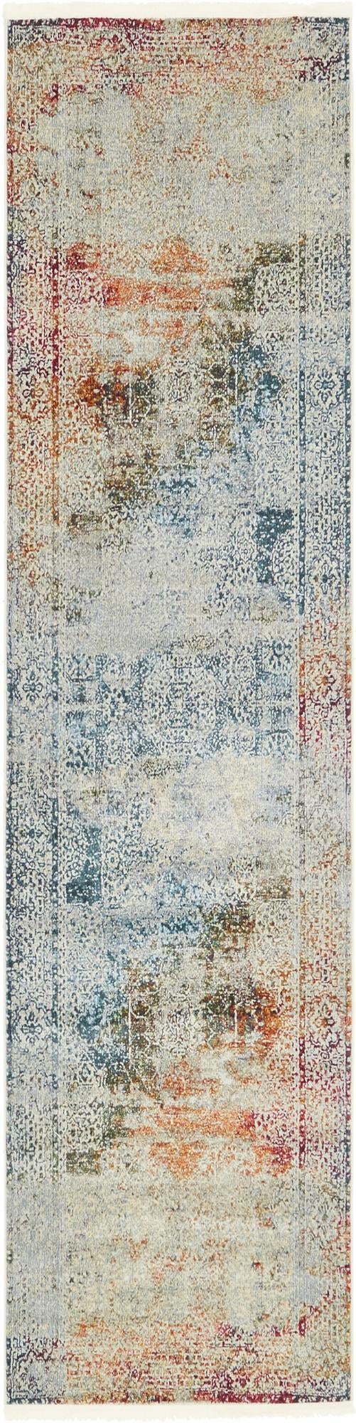 Caribbean Breeze Collection Area Rug -  Yucatan Runner Multi  lifestyle 7