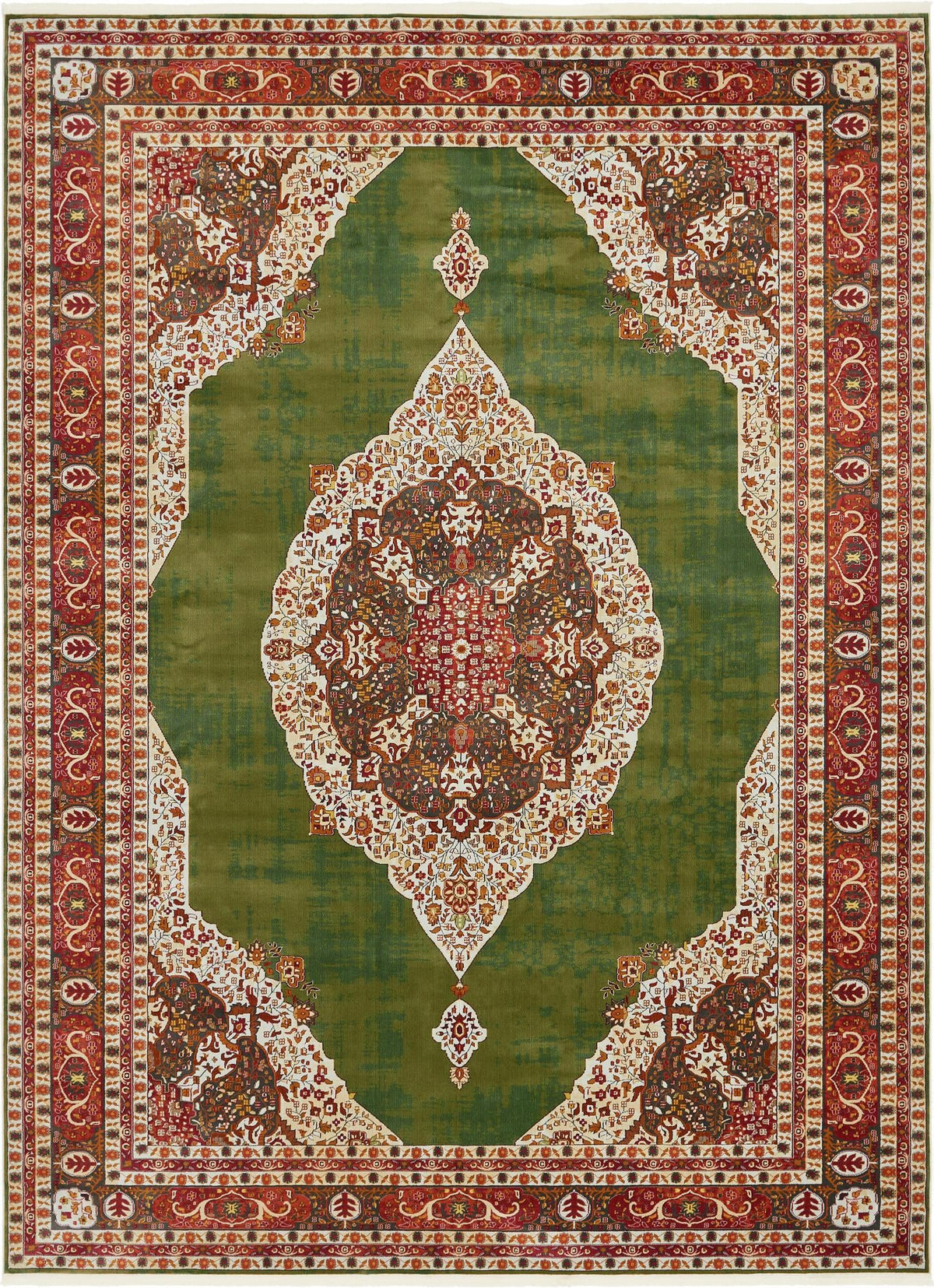 Caribbean Breeze Collection Area Rug -  Windward Rectangle Green  lifestyle 5