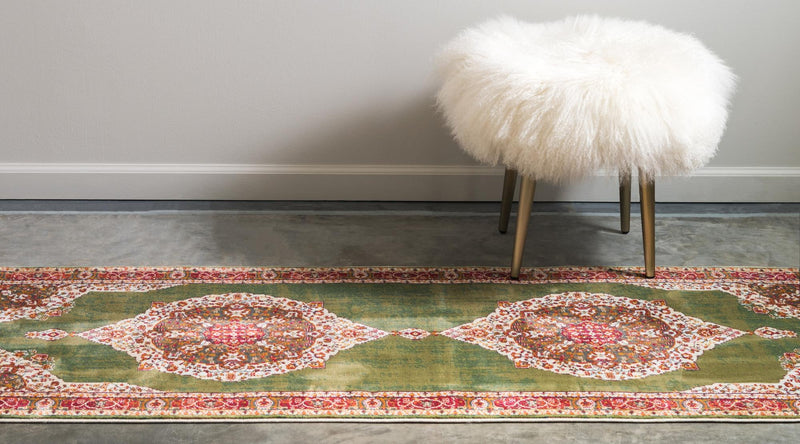 Caribbean Breeze Collection Area Rug -  Windward Runner Green  lifestyle 66