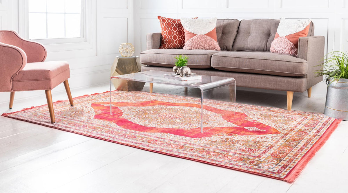 Caribbean Breeze Collection Area Rug -  Windward Rectangle Red  lifestyle 10