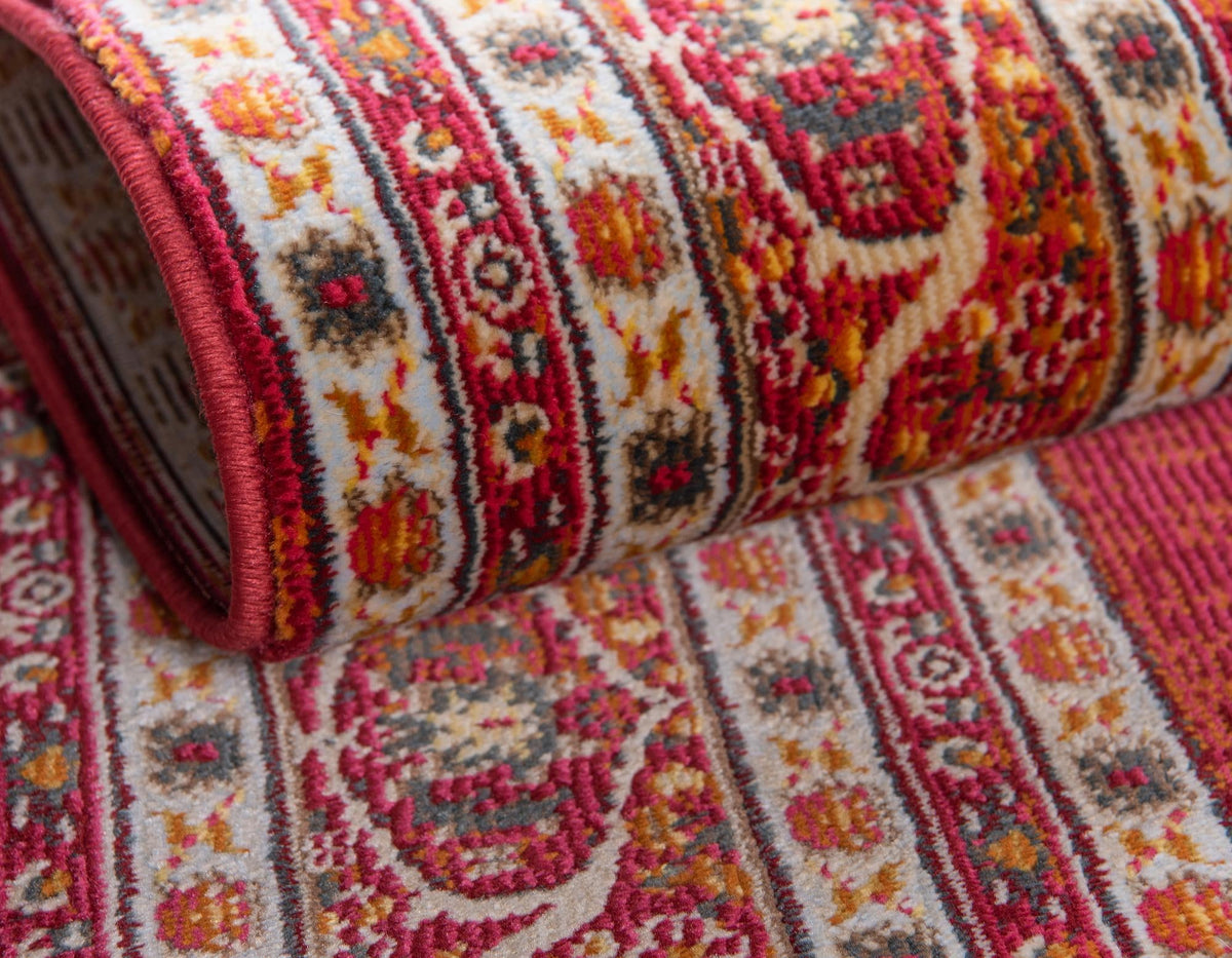 Caribbean Breeze Collection Area Rug -  Windward Rectangle Red  lifestyle 19