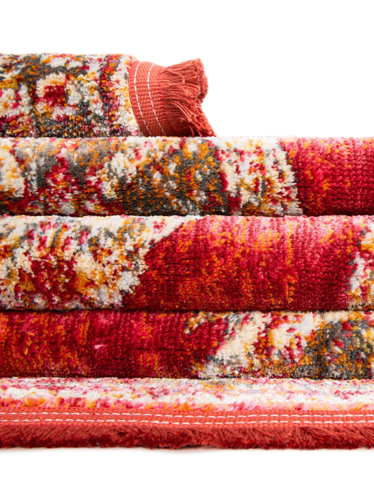 Caribbean Breeze Collection Area Rug -  Windward Rectangle Red  lifestyle 42