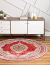 Caribbean Breeze Collection Area Rug -  Windward Round Red  lifestyle 62