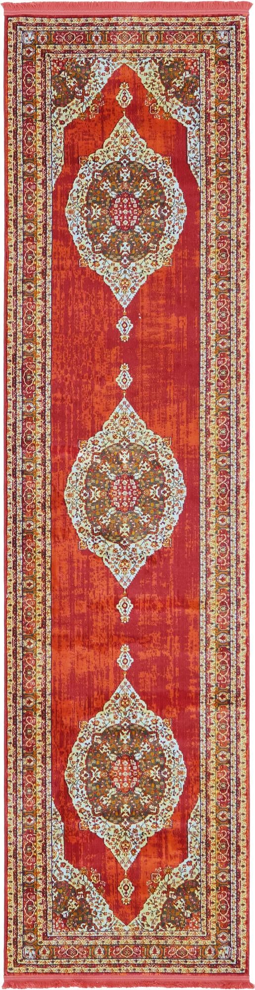 Caribbean Breeze Collection Area Rug -  Windward Runner Red  lifestyle 124