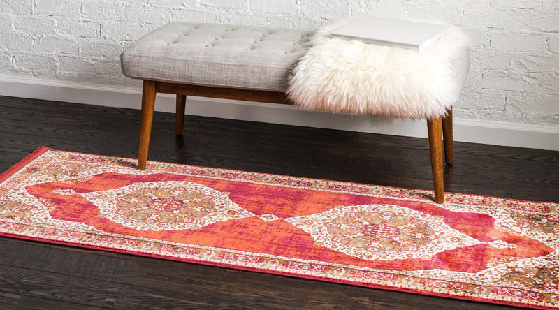 Caribbean Breeze Collection Area Rug -  Windward Runner Red  lifestyle 63