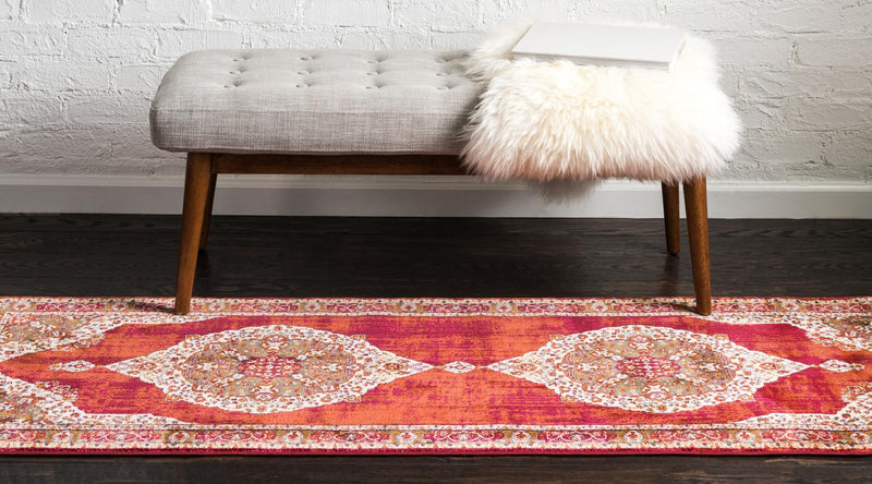 Caribbean Breeze Collection Area Rug -  Windward Runner Red  lifestyle 67