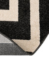 Aegean Labyrinth Collection Area Rug -  Mykonos Round Black  lifestyle 81