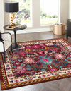 Chateau Elegance Collection Area Rug - Versailles Square Multi  lifestyle 24