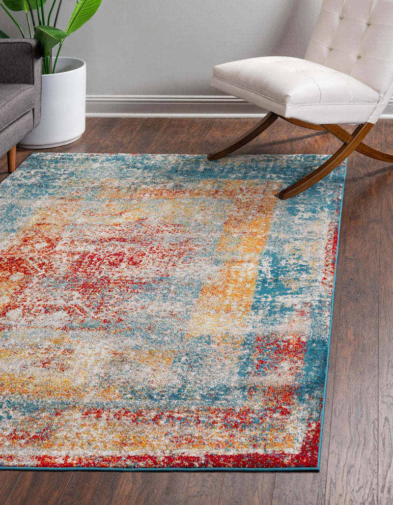 Amalfi Coast Woven Collection Area Rug - Sorrento Rectangle Multi  lifestyle 3