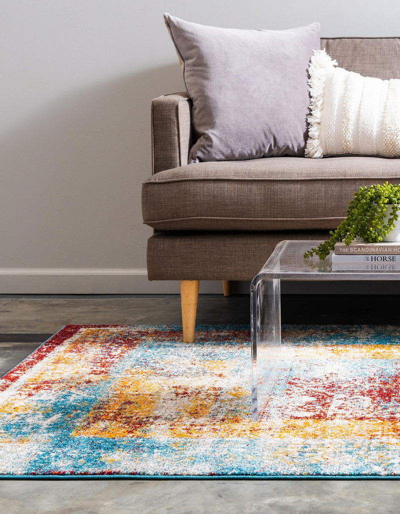 Amalfi Coast Woven Collection Area Rug - Sorrento Rectangle Multi  lifestyle 9