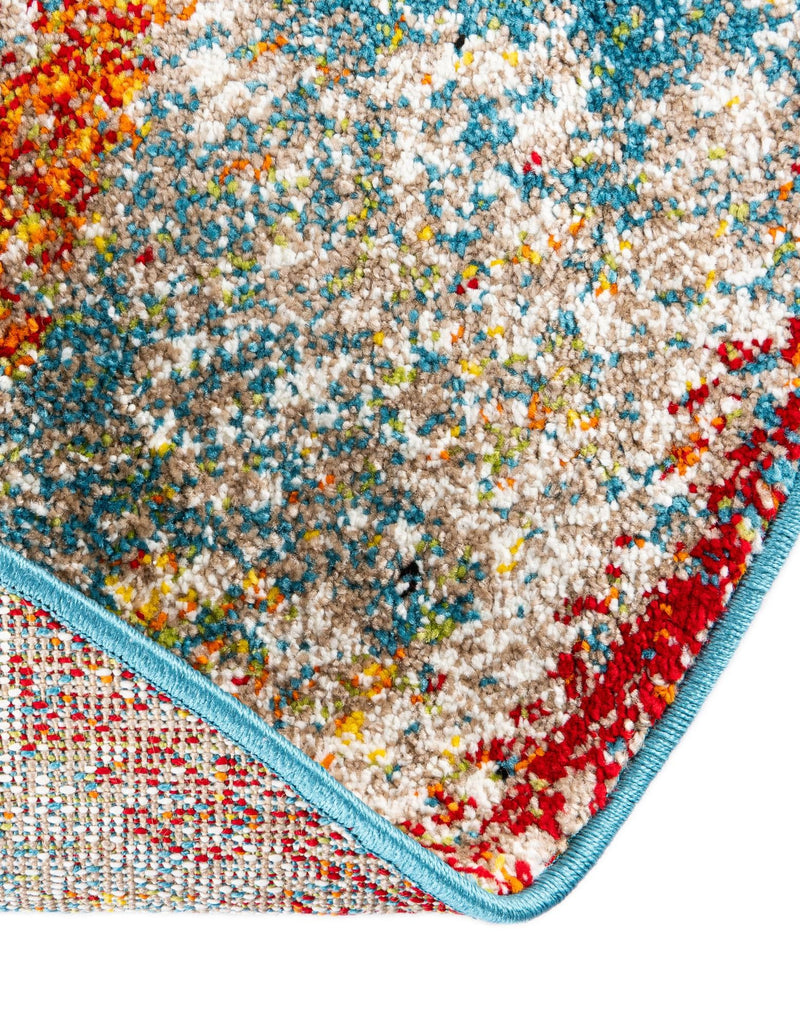 Amalfi Coast Woven Collection Area Rug - Sorrento Round Multi  lifestyle 107