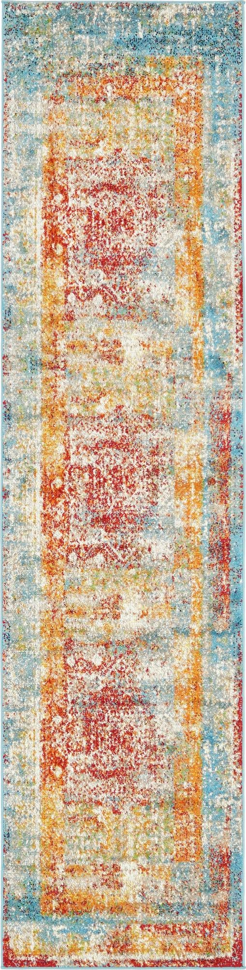 Amalfi Coast Woven Collection Area Rug - Sorrento Runner Multi  lifestyle 3