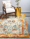 Amalfi Coast Woven Collection Area Rug -  Positano Rectangle Beige  lifestyle 5